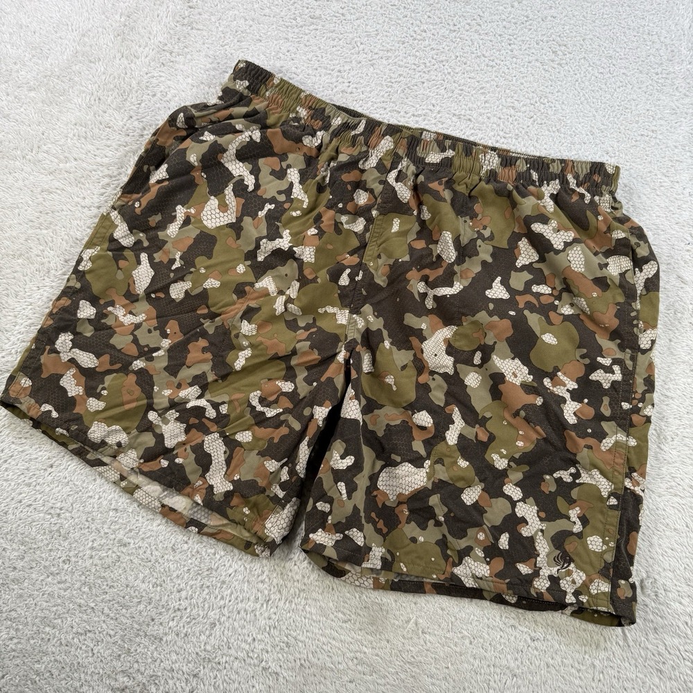Men's Camo Swim Trunks - Olive Green Camo